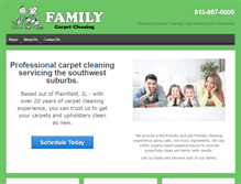 Tablet Screenshot of familycarpetcleaning.net